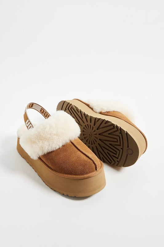 UGG Chestnut Funkette Slippers (UK size)